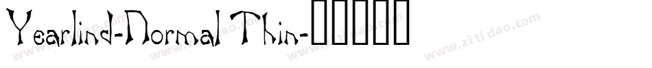 Yearlind-Normal Thin字体转换